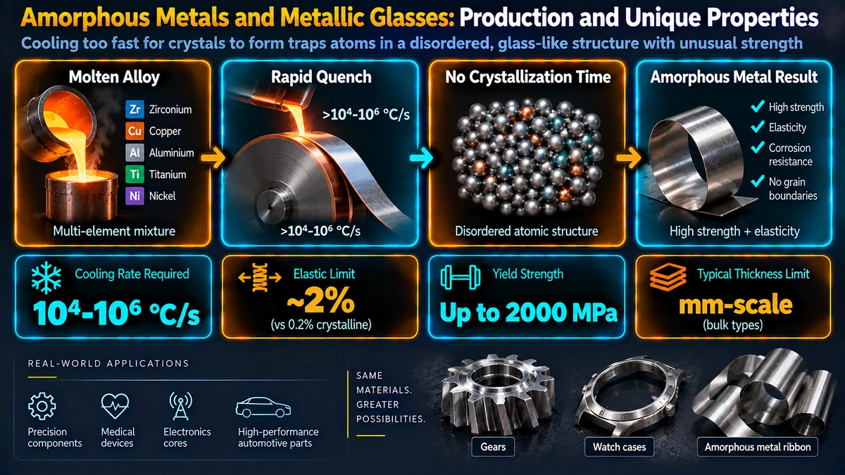 1. What Are Amorphous Metals? — Amorphous Metals and Metallic Glasses: Production and Unique Properties