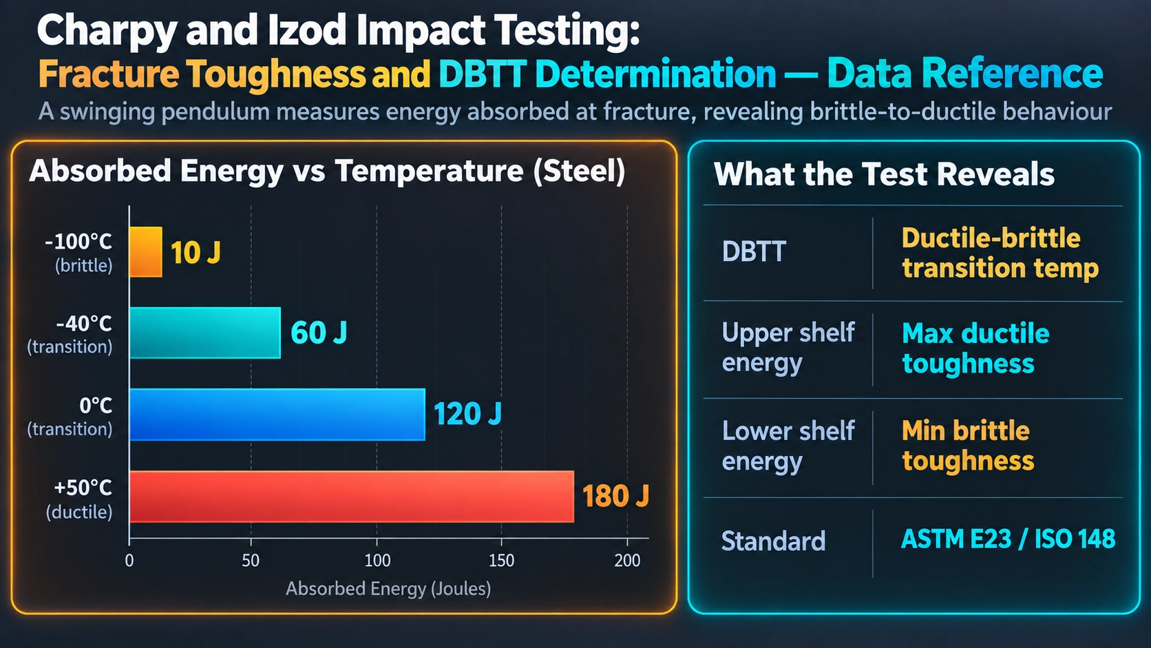 Fracture Appearance Assessment: SFA and Lateral Expansion — Charpy and Izod Impact Testing: Fracture Toughness and DBTT Determination