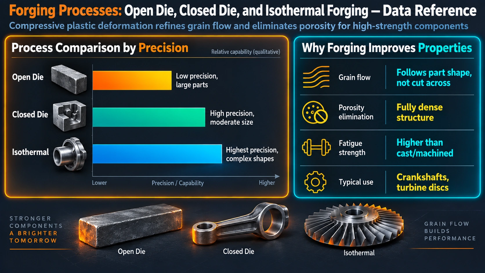Warm Forging and Cold Forging — Forging Processes: Open Die, Closed Die, and Isothermal Forging