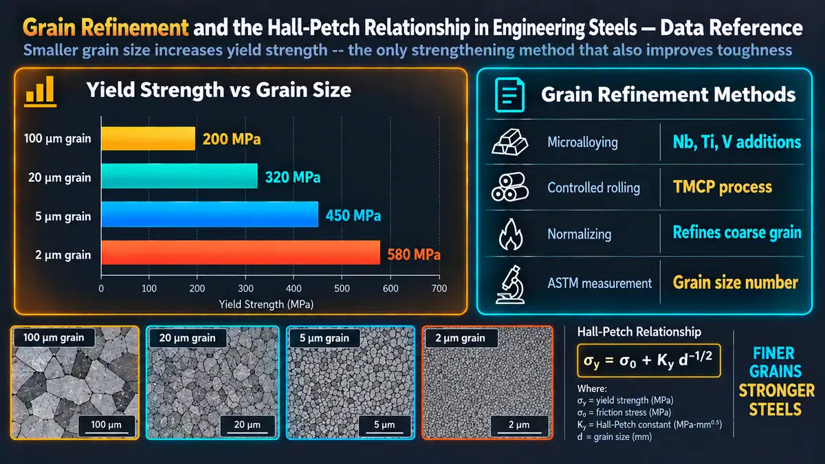 Grain Refinement in HSLA and Pipeline Steels: Industrial Quantification — Grain Refinement and the Hall-Petch Relationship in Engineering Steels