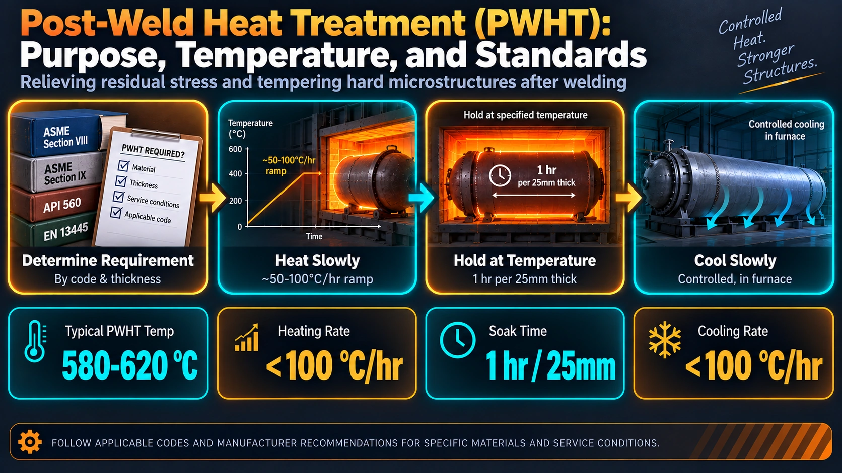 What is Post-Weld Heat Treatment? — Post-Weld Heat Treatment (PWHT): Purpose, Temperature, and Standards
