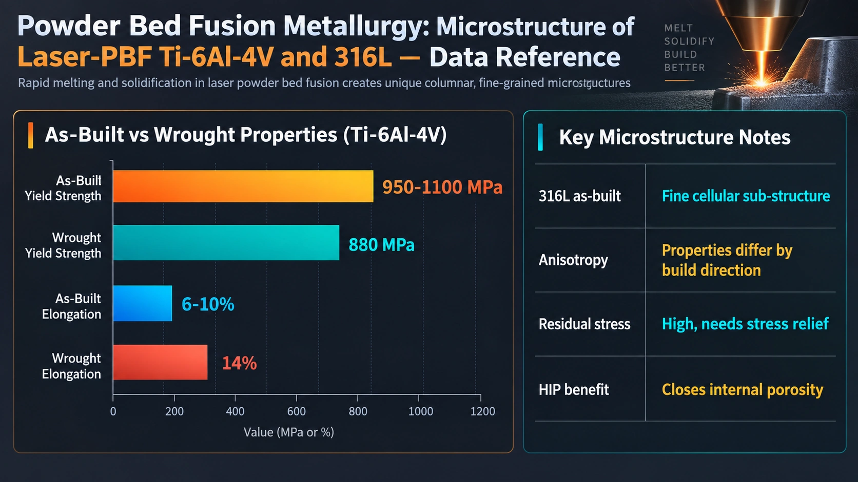 Post-Build Heat Treatment Strategies — Powder Bed Fusion Metallurgy: Microstructure of Laser-PBF Ti-6Al-4V and 316L