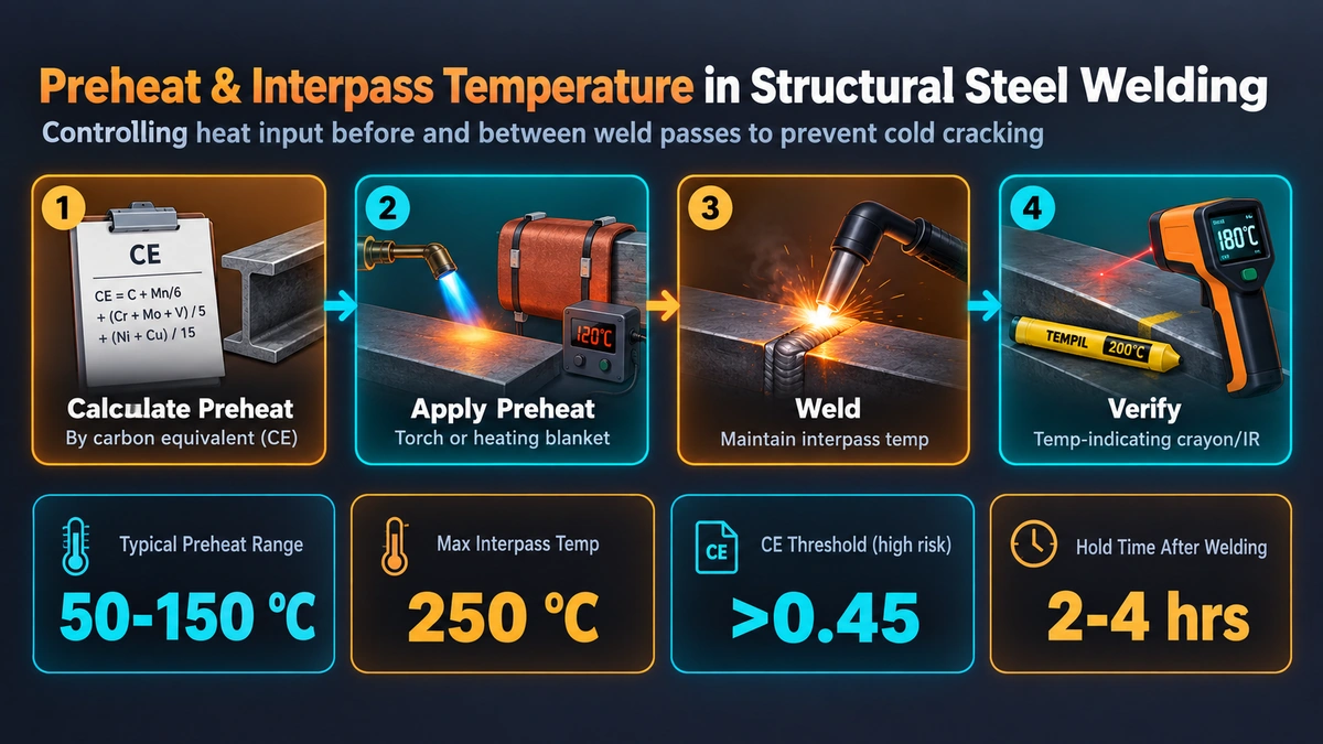 The Metallurgical Basis for Preheating — Preheat and Interpass Temperature in Structural Steel Welding