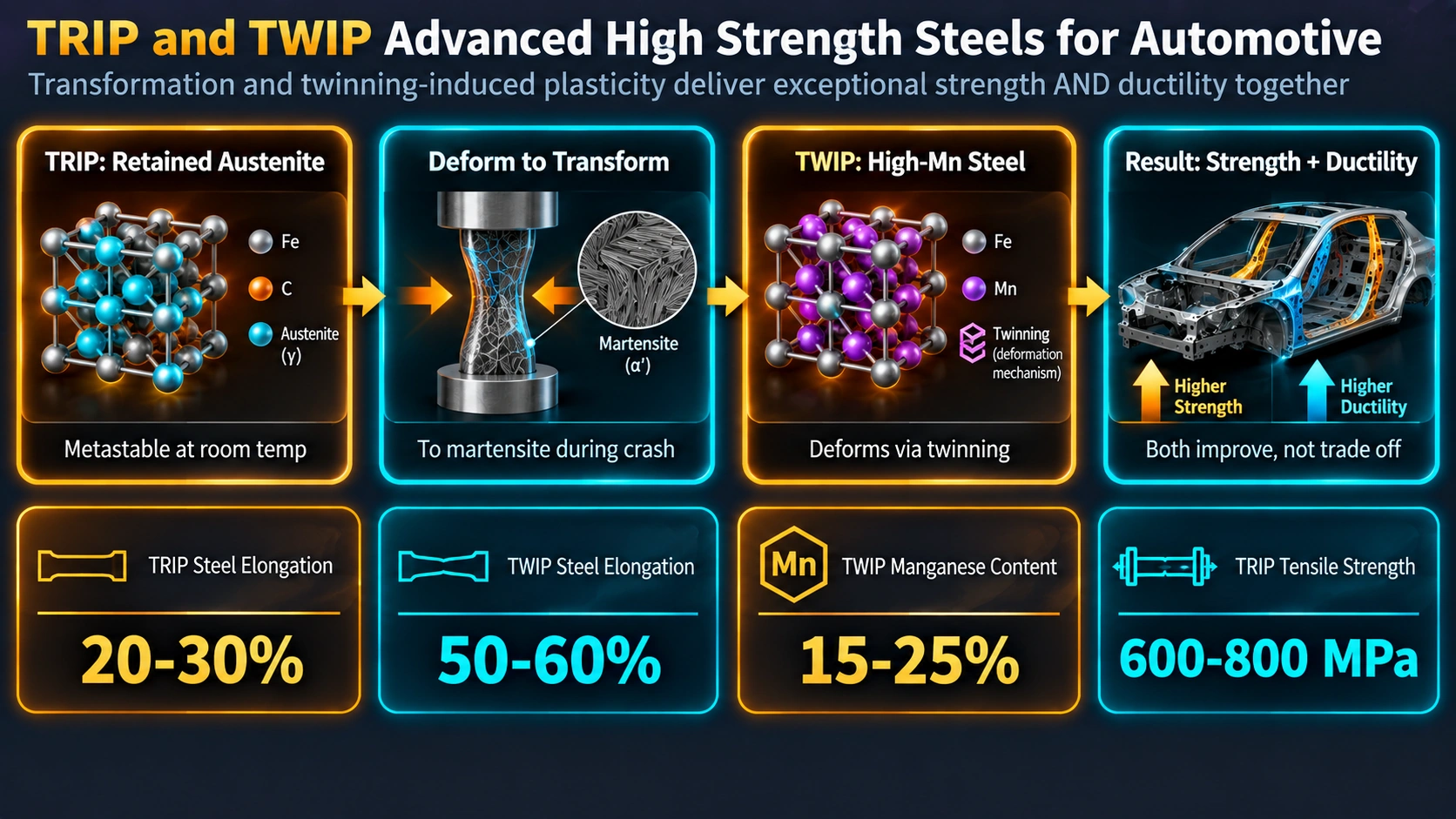 Stacking Fault Energy: The Master Variable in TRIP and TWIP Steels — TRIP and TWIP Advanced High Strength Steels for Automotive