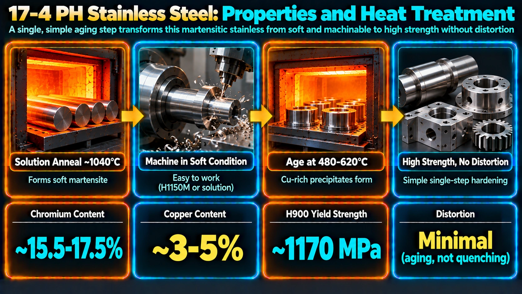What Is 17-4 PH Stainless Steel? — 17-4 PH Stainless Steel: Properties and Heat Treatment