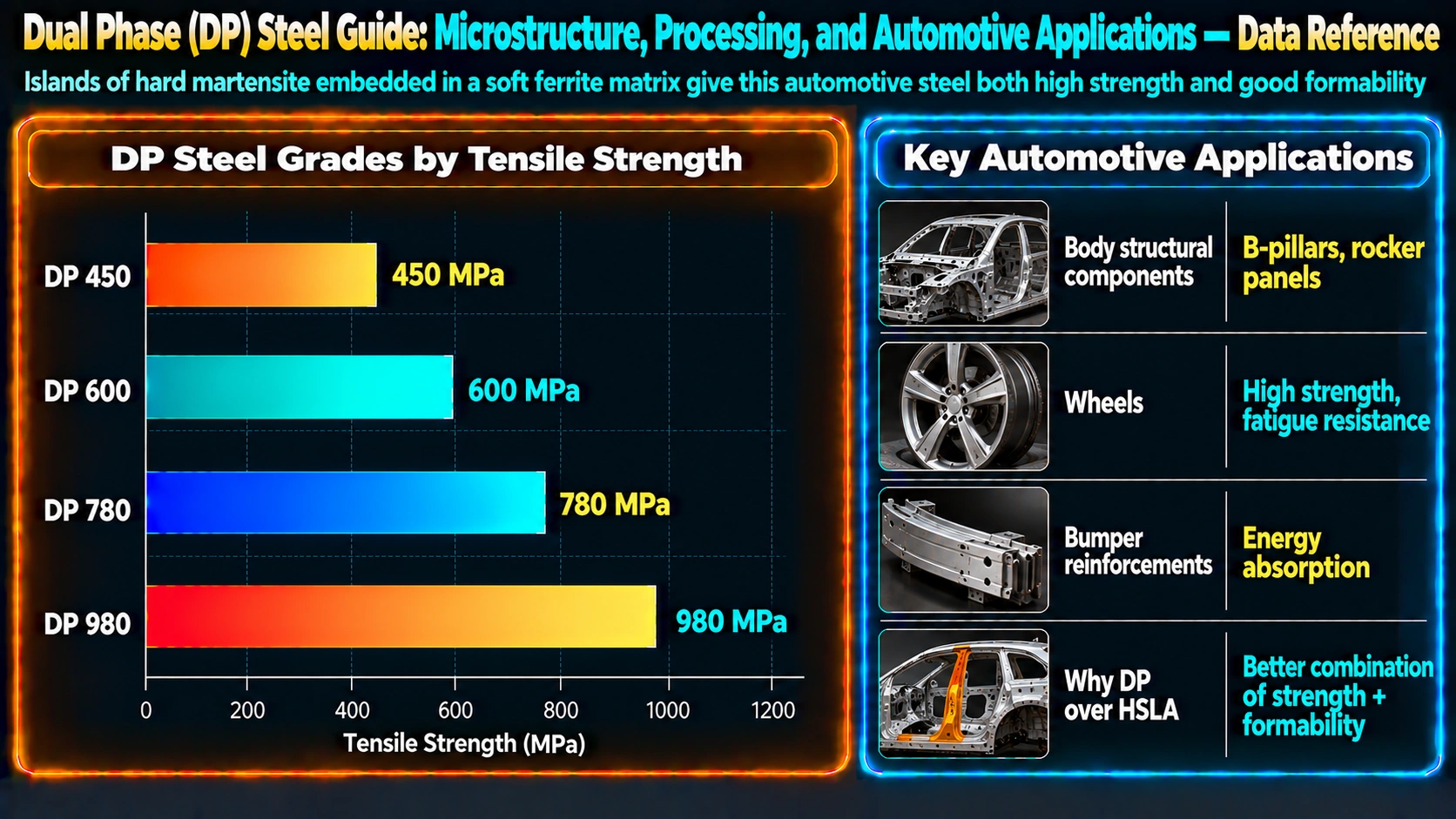 DP Steel in the AHSS Family: DP vs. TRIP vs. TWIP — Dual Phase (DP) Steel Guide: Microstructure, Processing, and Automotive Applications