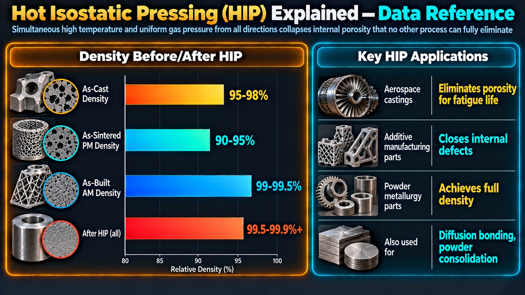 Applications — Hot Isostatic Pressing (HIP) Explained