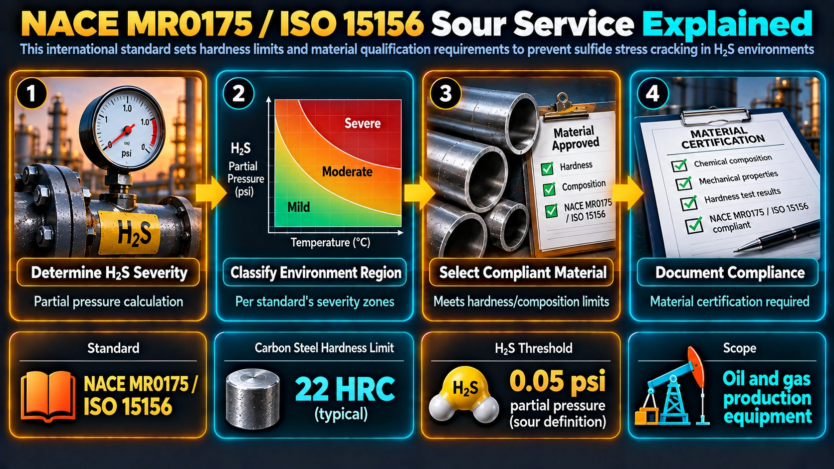 What Is NACE MR0175/ISO 15156 — NACE MR0175 / ISO 15156 Sour Service Explained