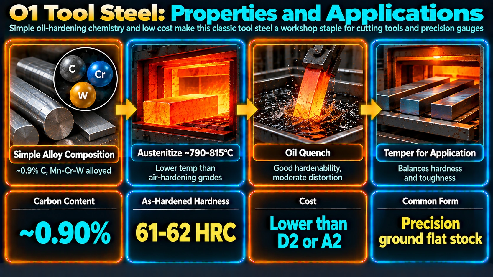 What Is O1 Tool Steel? — O1 Tool Steel: Properties and Applications