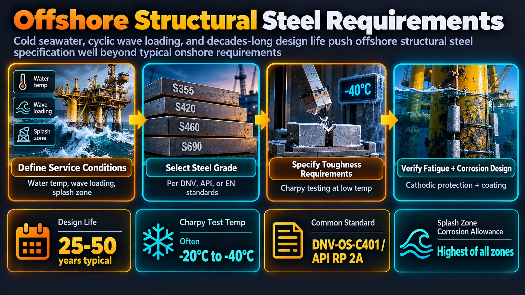 1. Why Offshore Steel Requirements Go Beyond Onshore Codes — Offshore Structural Steel Requirements