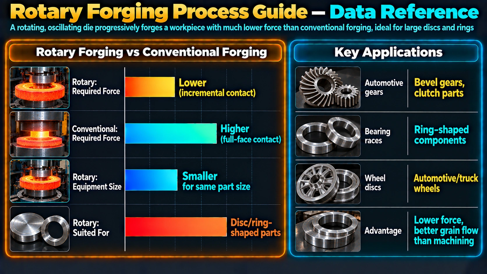 Grain Flow and Property Benefits — Rotary Forging Process Guide
