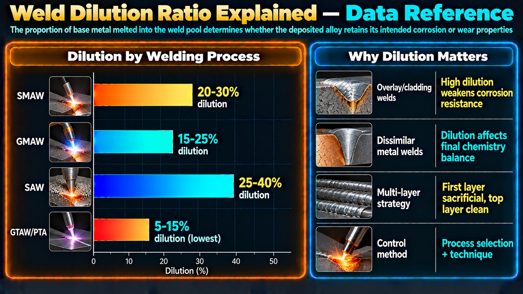 Factors That Control Dilution — Weld Dilution Ratio Explained